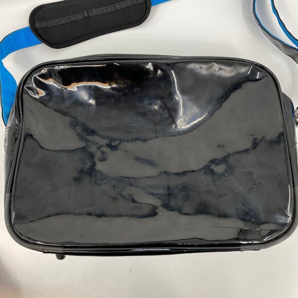 Nike Black Blue Zip Messenger Travel Bag | Good Condition - Picture 7 of 8